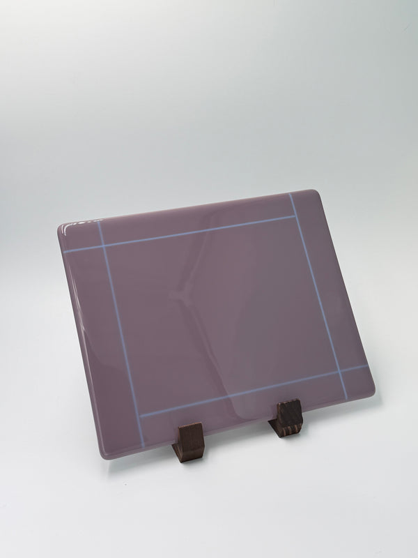 Lilac bordered panel, 8x10, Horizontal
