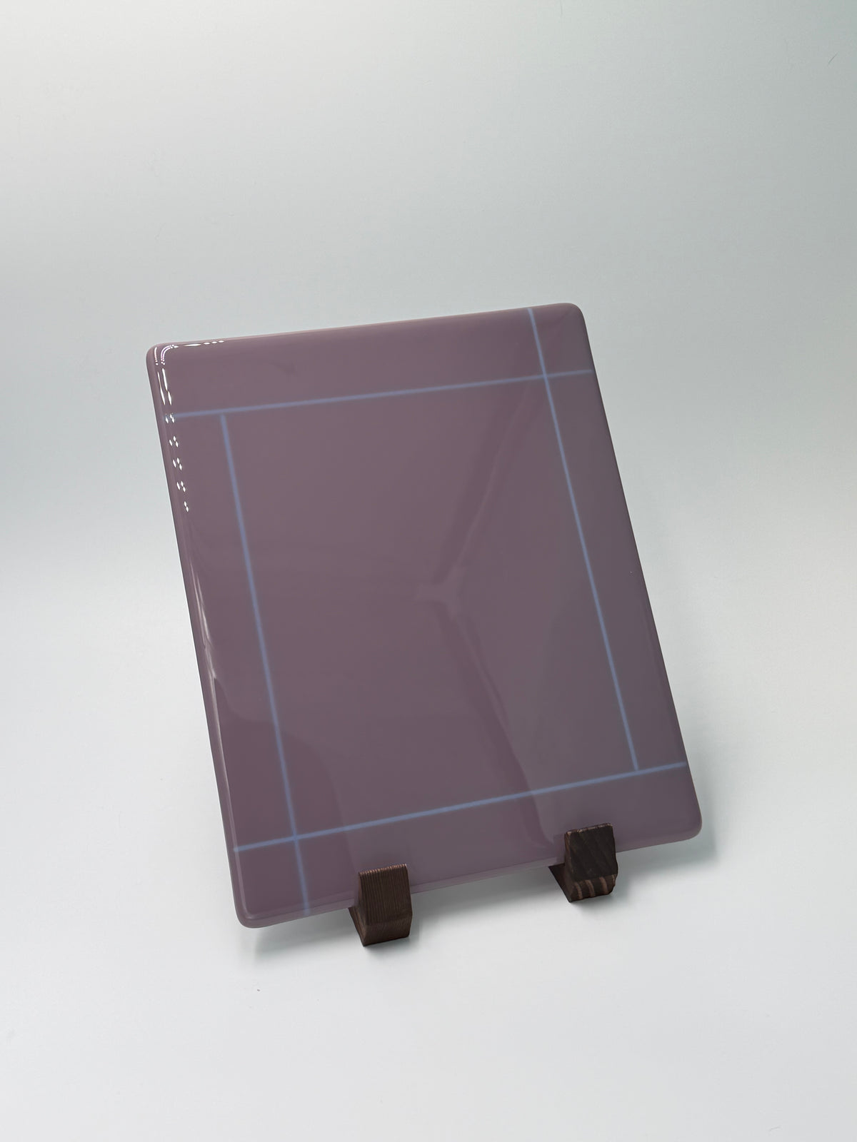 Lilac bordered panel, 8x10, Vertical
