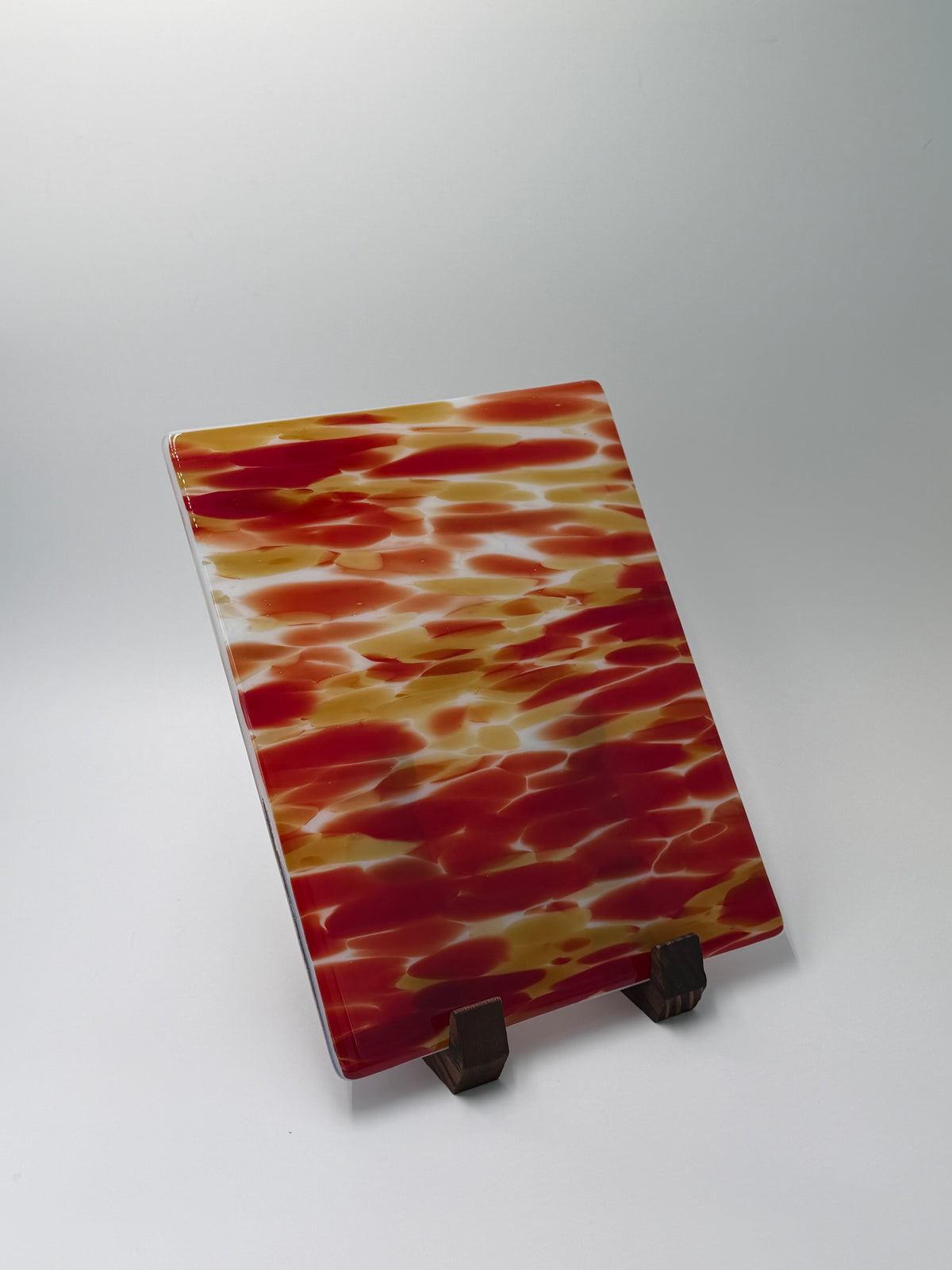 Vivid red spirit panel, 8x10, Vertical