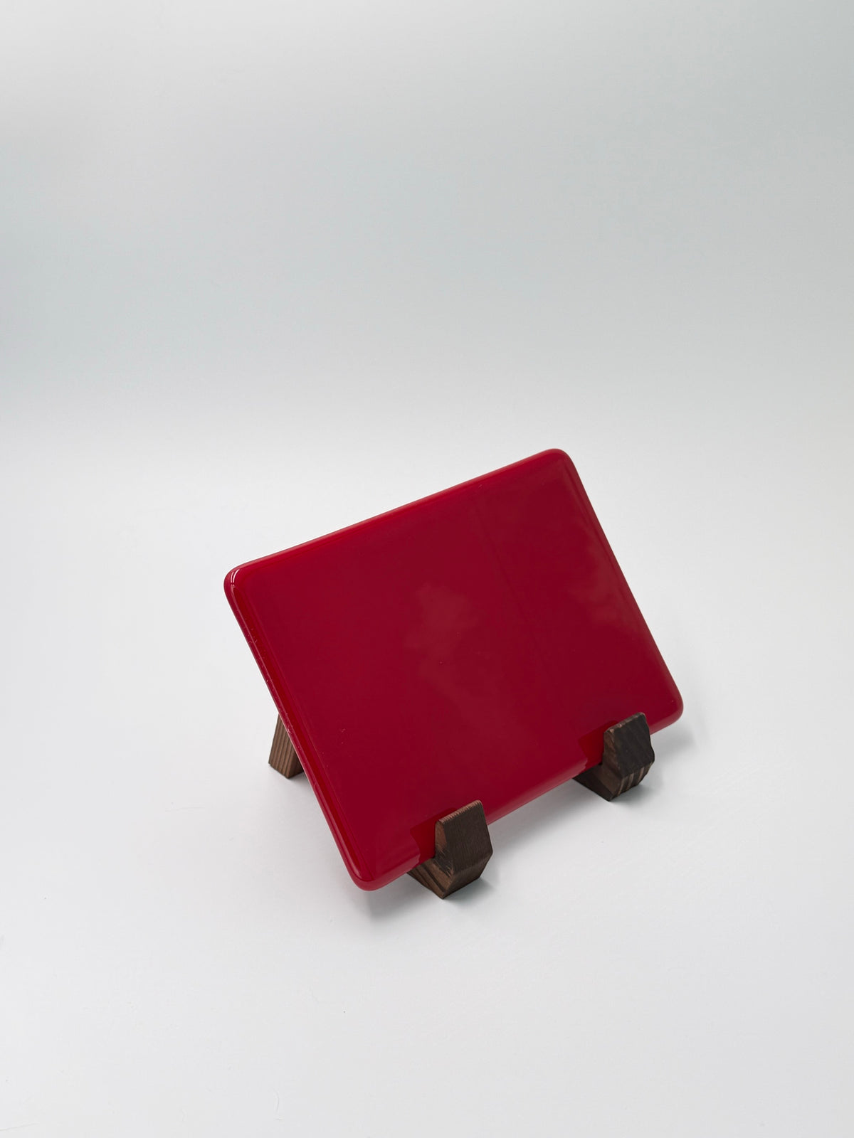 Cherry red panel, horizontal, 5×7