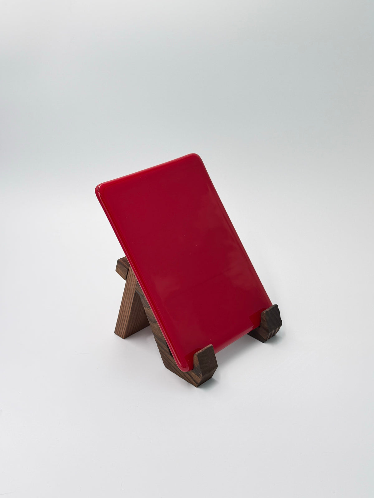 Cherry red panel, vertical, 5×7