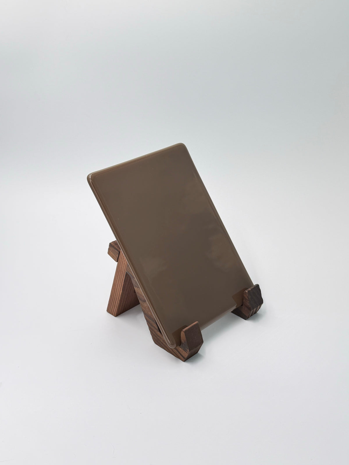 Chocolate brown panel, vertical, 5×7