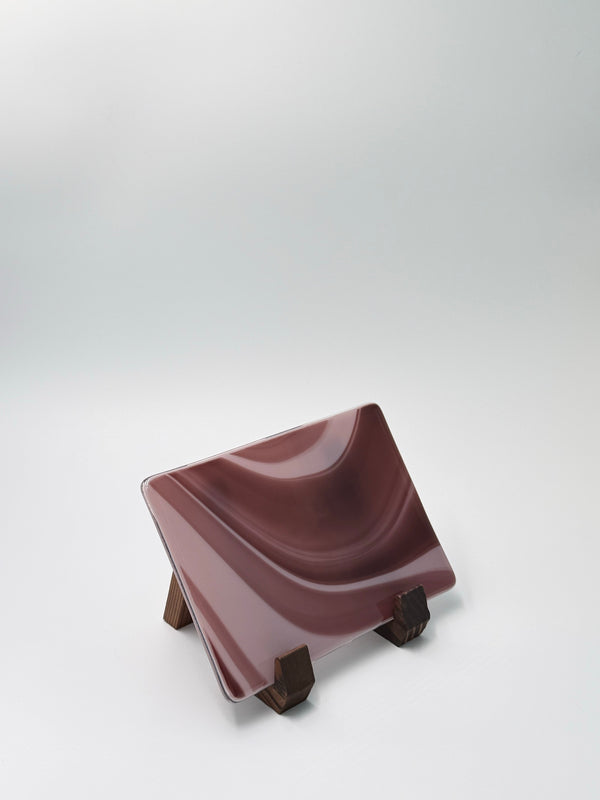 Mauve swirl panel, horizontal, 5×7