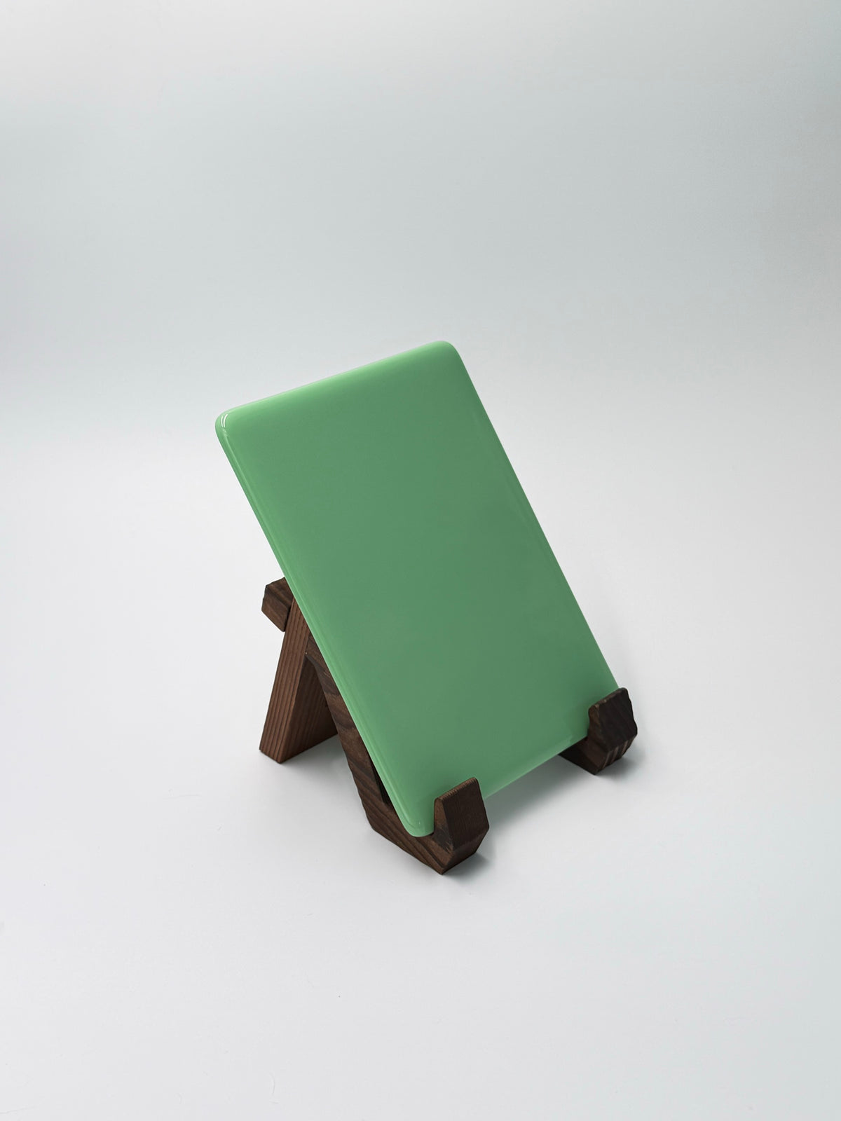 Mint green panel, vertical, 5×7