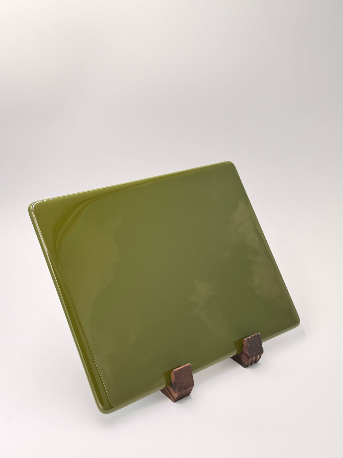 Olive green panel, horizontal, 8×10