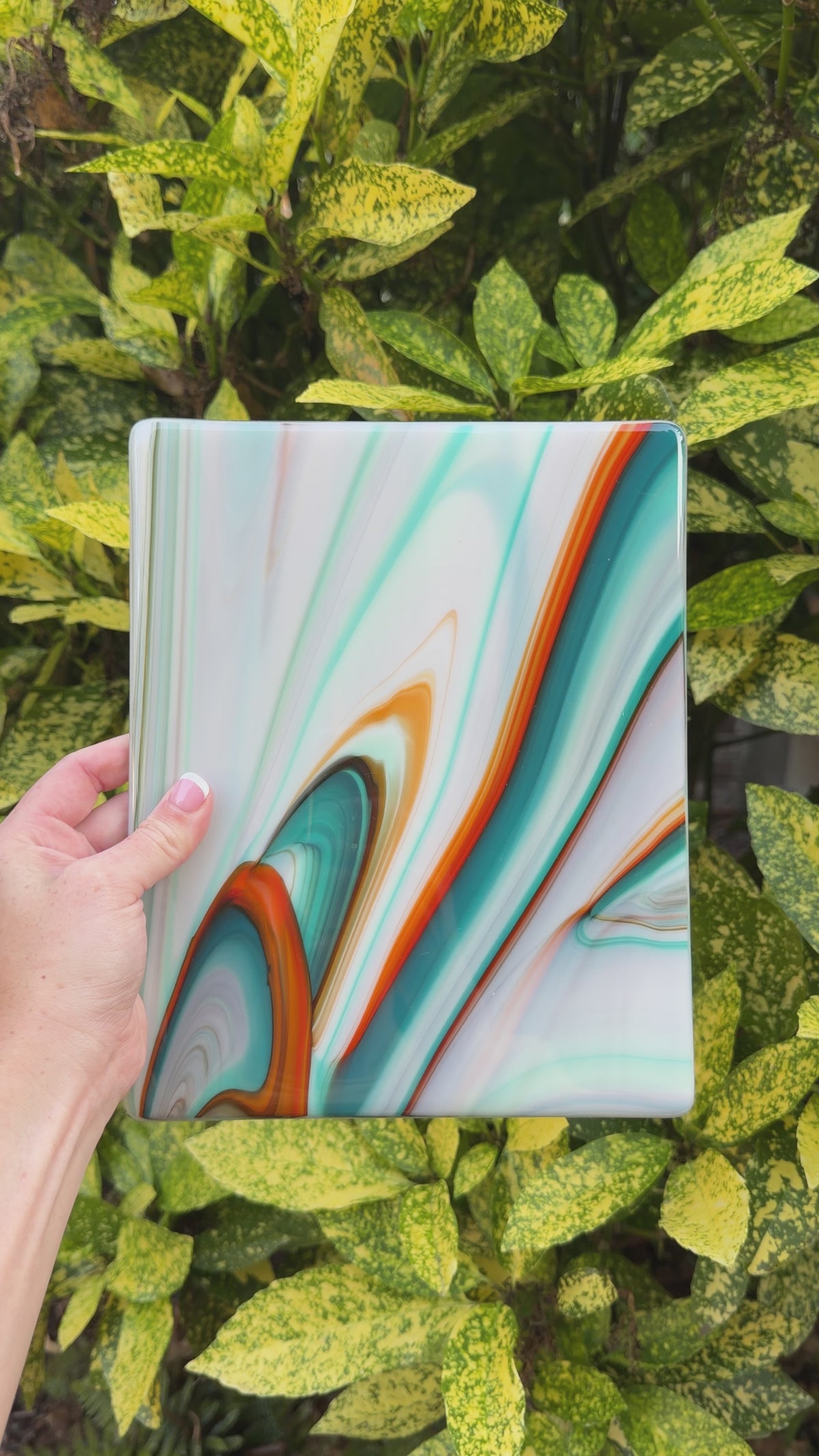Southwest swirl panel, 8x10, Video